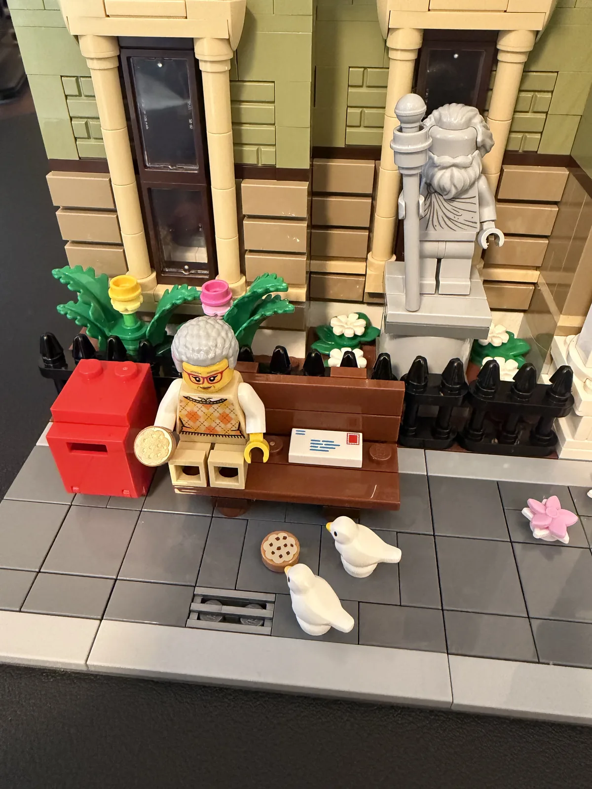 lady on bench